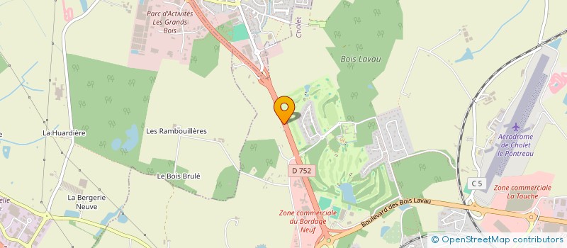 localisation de l'entreprise MONSIEUR ERIC FOUILLET à CHOLET