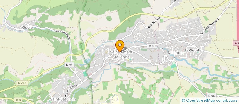 localisation de l'entreprise MONSIEUR ERIC FOUILLOUX  SAINT-AMANT-TALLENDE