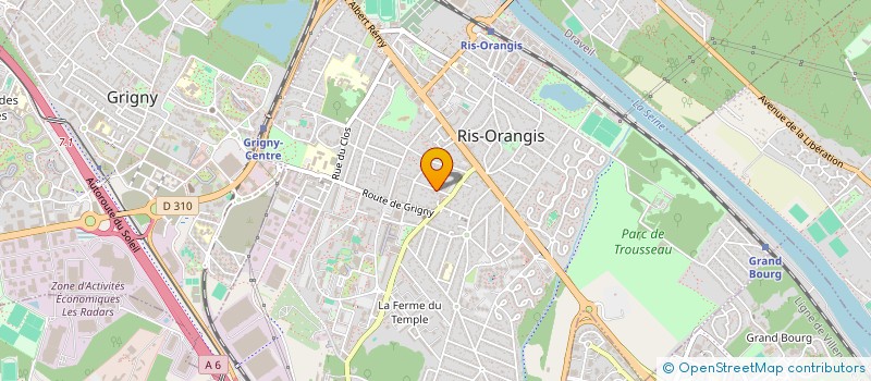 localisation de l'entreprise MONSIEUR ERIC FOUQUET à RIS-ORANGIS