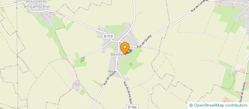 localisation de l'entreprise MONSIEUR ERIC FOURDRIGNIEZ  BEVILLERS