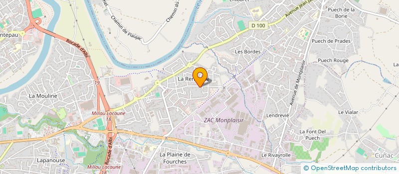 localisation de l'entreprise MONSIEUR ERIC FOURNEAUX à ALBI