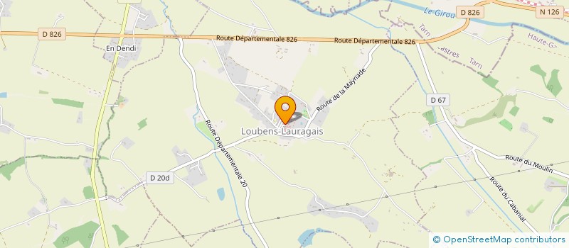 localisation de l'entreprise MONSIEUR ERIC FRAHIER  LOUBENS-LAURAGAIS