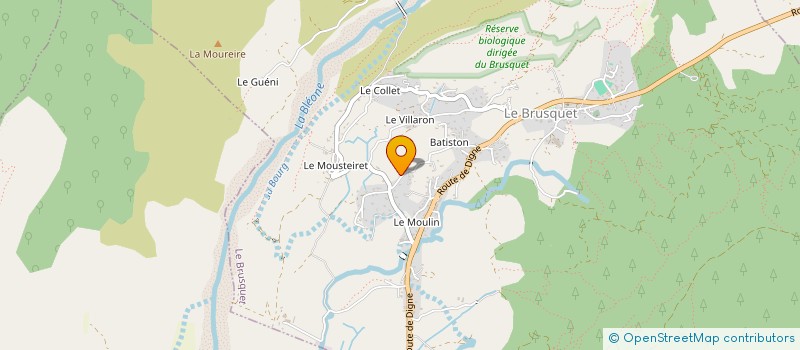 localisation de l'entreprise MONSIEUR ERIC FRANCESCHI  LE BRUSQUET