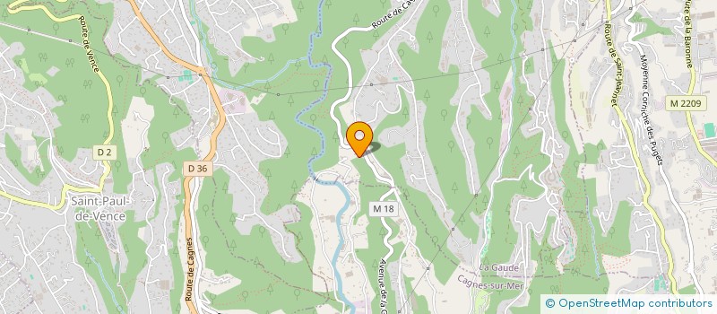 localisation de l'entreprise MONSIEUR ERIC FRANCO  LA GAUDE