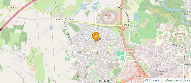 localisation de l'entreprise MONSIEUR ERIC FRANCOIS RAVIN  BEAUCOUZE