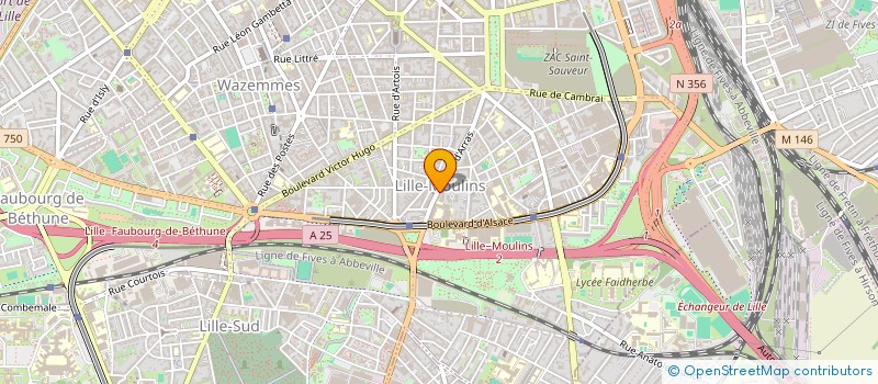 localisation de l'entreprise MONSIEUR ERIC FRANGEUL à LILLE