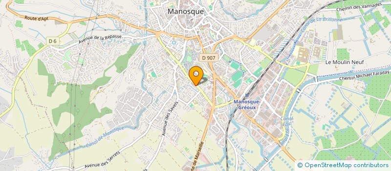 localisation de l'entreprise MONSIEUR ERIC FREGUIN à MANOSQUE