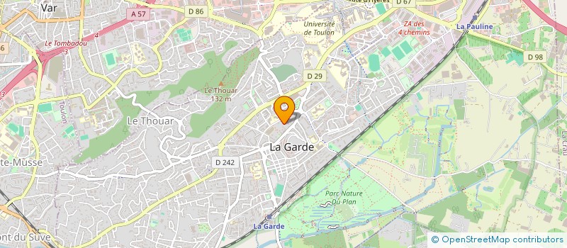 localisation de l'entreprise MONSIEUR ERIC FREMION  LA GARDE