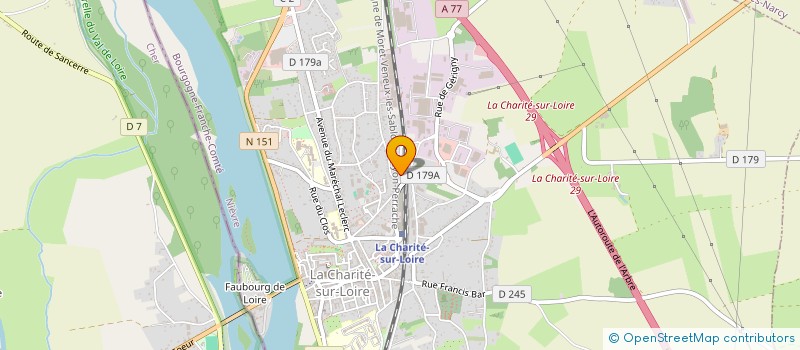 localisation de l'entreprise MONSIEUR ERIC FRESSARD à LA CHARITE-SUR-LOIRE