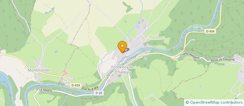 localisation de l'entreprise MONSIEUR ERIC FRICOT  FONTENOY-LE-CHATEAU