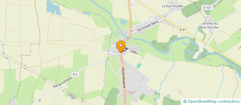 localisation de l'entreprise MONSIEUR ERIC FROIDEVAUX à PONTIGNY