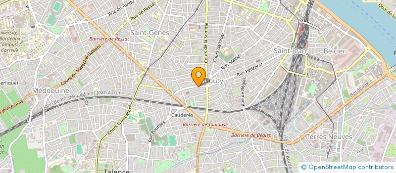 localisation de l'entreprise MONSIEUR ERIC FROUSTEY  BORDEAUX