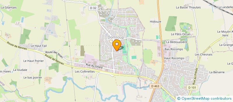 localisation de l'entreprise MONSIEUR ERIC FUSELIER  DOMLOUP