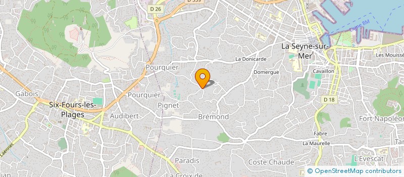 localisation de l'entreprise MONSIEUR ERIC GABELLA  LA SEYNE-SUR-MER