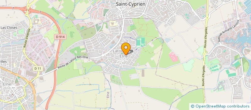 localisation de l'entreprise MONSIEUR ERIC GABET  LATOUR-BAS-ELNE