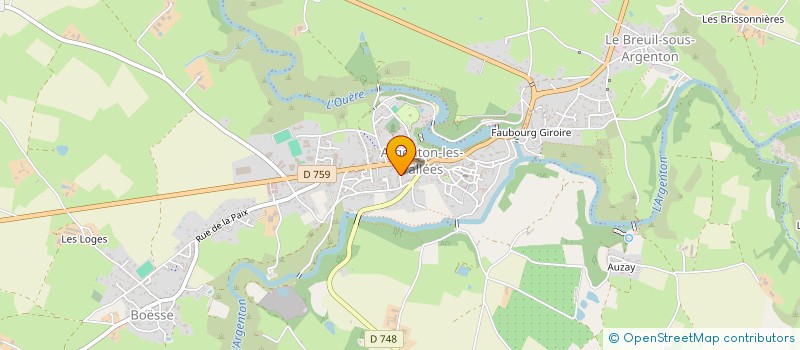 localisation de l'entreprise MONSIEUR ERIC GABOREAU  ARGENTONNAY