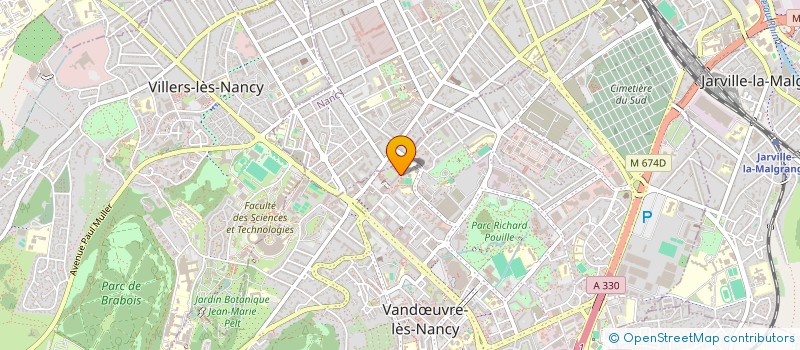 localisation de l'entreprise MONSIEUR ERIC GABRIEL  VANDUVRE-LES-NANCY