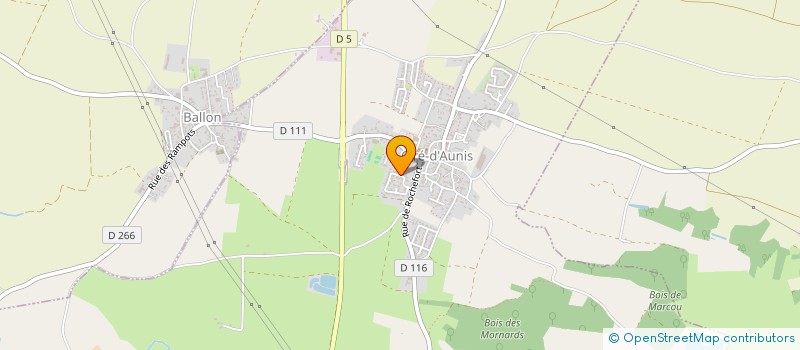 localisation de l'entreprise MONSIEUR ERIC GADAIS  CIRE-D'AUNIS