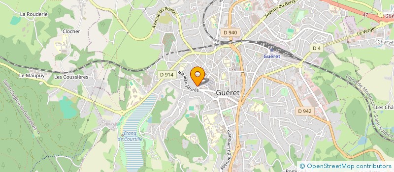 localisation de l'entreprise MONSIEUR ERIC GALLERAND  GUERET