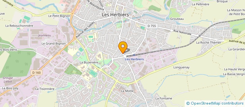 localisation de l'entreprise MONSIEUR ERIC GALLIEN à LES HERBIERS