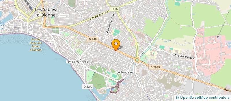 localisation de l'entreprise MONSIEUR ERIC GANDEMER à LES SABLES D'OLONNE