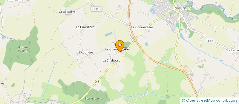 localisation de l'entreprise MONSIEUR ERIC GANDOUIN à REAUMUR
