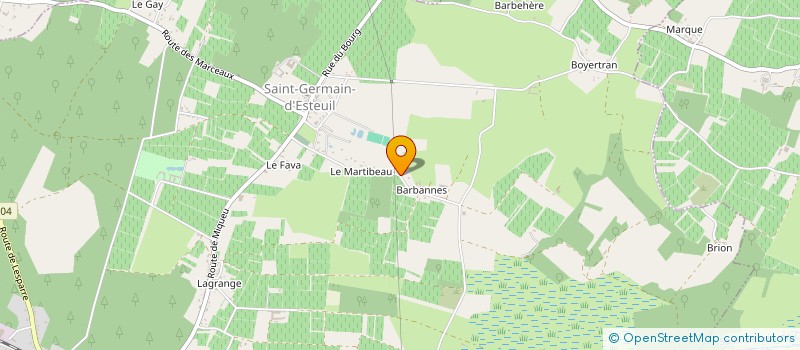 localisation de l'entreprise MONSIEUR ERIC GARBAY à SAINT-GERMAIN-D'ESTEUIL