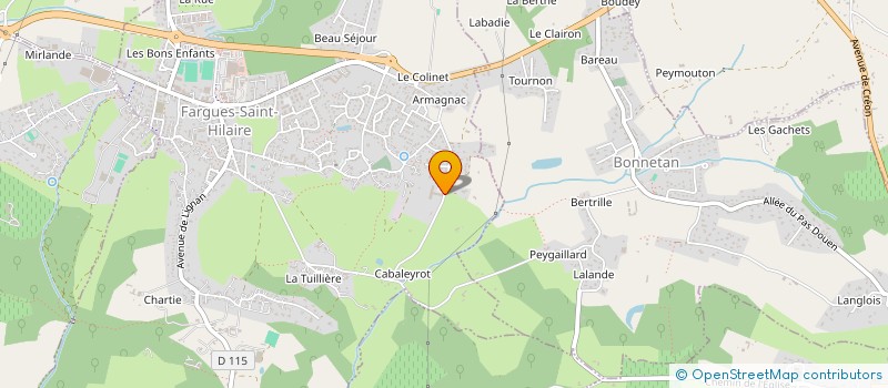 localisation de l'entreprise MONSIEUR ERIC GARCIA  FARGUES-SAINT-HILAIRE