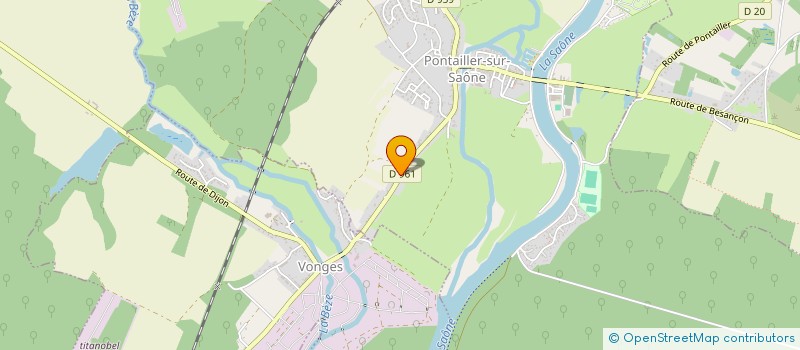 localisation de l'entreprise MONSIEUR ERIC GARNIER  PONTAILLER-SUR-SAONE