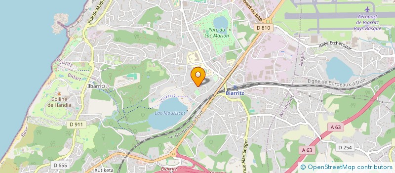 localisation de l'entreprise MONSIEUR ERIC GARRY  BIARRITZ