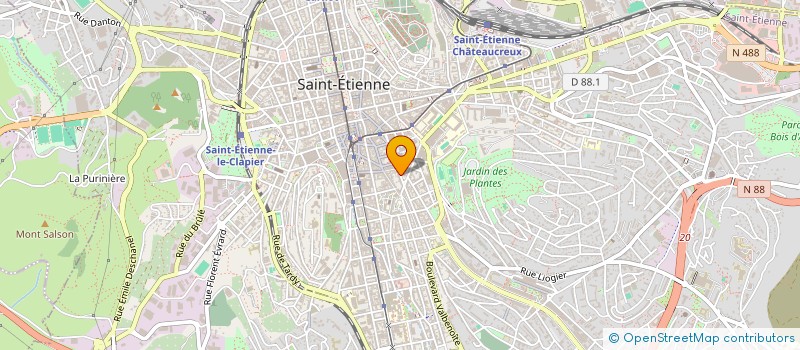 localisation de l'entreprise MONSIEUR ERIC GARSAULT à SAINT-ETIENNE