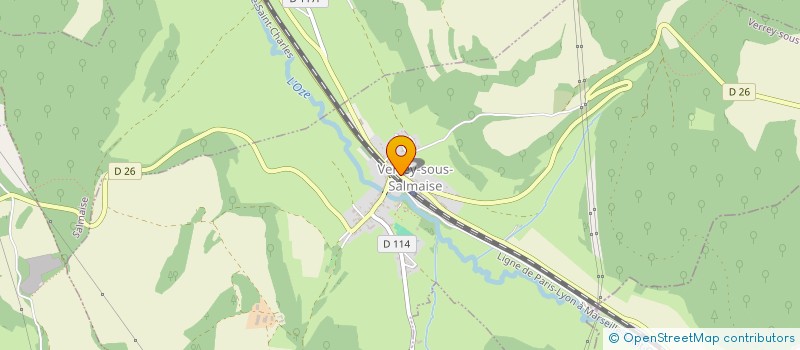 localisation de l'entreprise MONSIEUR ERIC GASPARD  VERREY-SOUS-SALMAISE