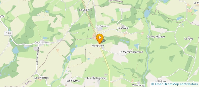 localisation de l'entreprise MONSIEUR ERIC GAUDICHEAU à BOUSSAC-BOURG