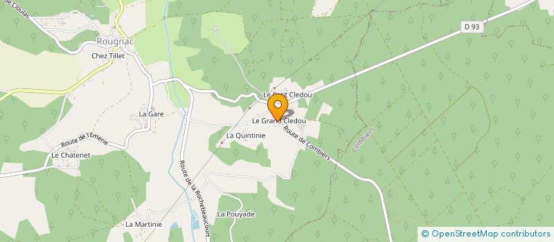 localisation de l'entreprise MONSIEUR ERIC GAUDOU  ROUGNAC