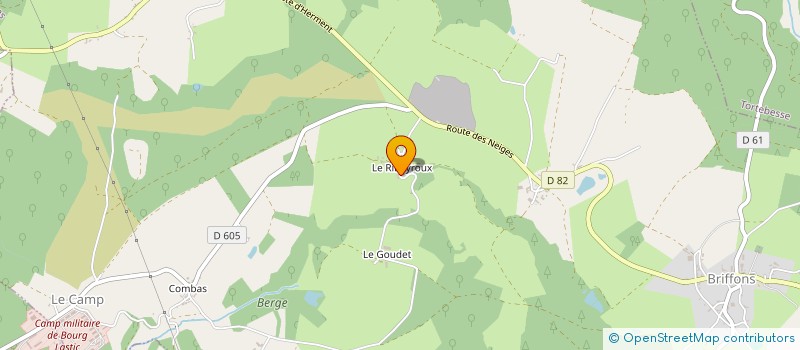 localisation de l'entreprise MONSIEUR ERIC GAUTHIER  BRIFFONS