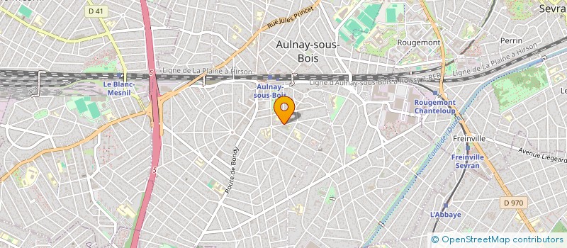 localisation de l'entreprise MONSIEUR ERIC GAUTHIER à AULNAY-SOUS-BOIS