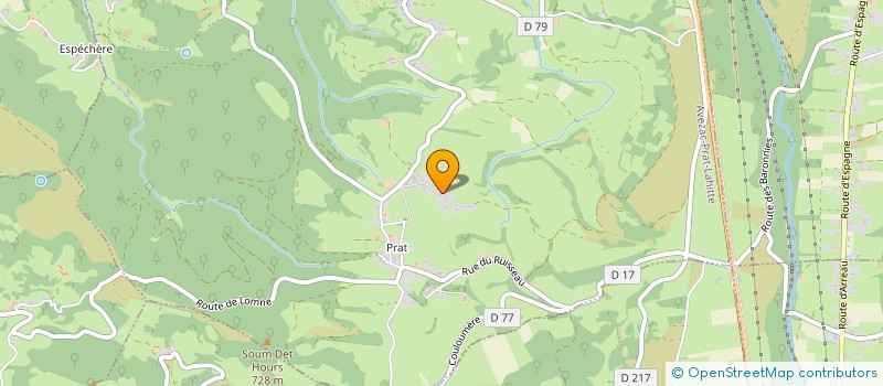 localisation de l'entreprise MONSIEUR ERIC GAUTHIER  AVEZAC-PRAT-LAHITTE