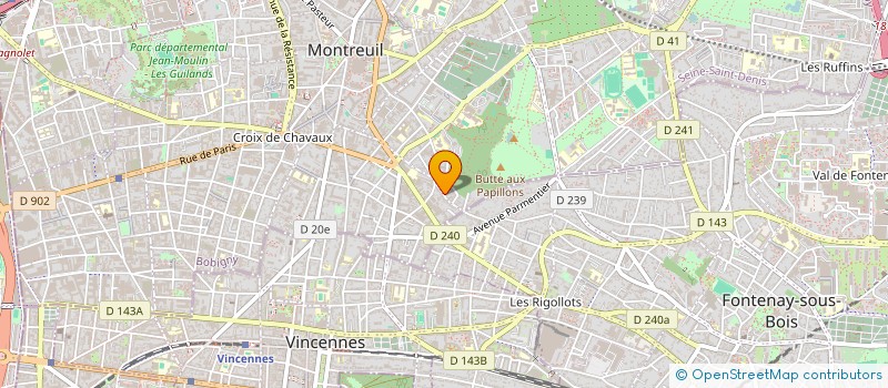 localisation de l'entreprise MONSIEUR ERIC GAUTHIER  MONTREUIL