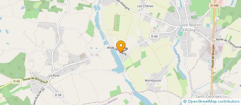 localisation de l'entreprise MONSIEUR ERIC GAUTHIER  SAINT MARTIN D'AUXIGNY