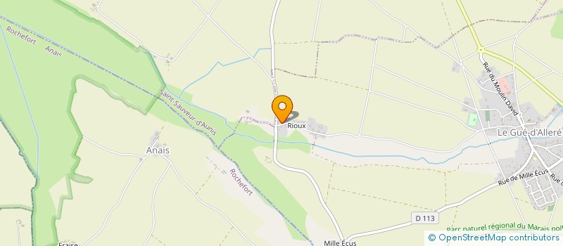 localisation de l'entreprise MONSIEUR ERIC GEFFARD  LE GUE-D'ALLERE