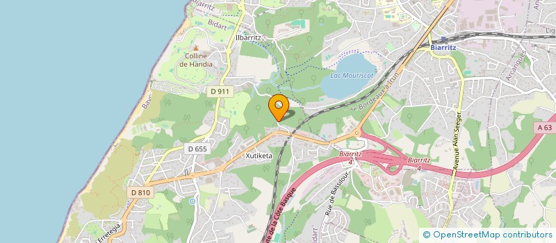 localisation de l'entreprise MONSIEUR ERIC GELOS  BIDART