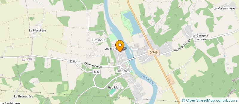 localisation de l'entreprise MONSIEUR ERIC GEMMERON  BONNES