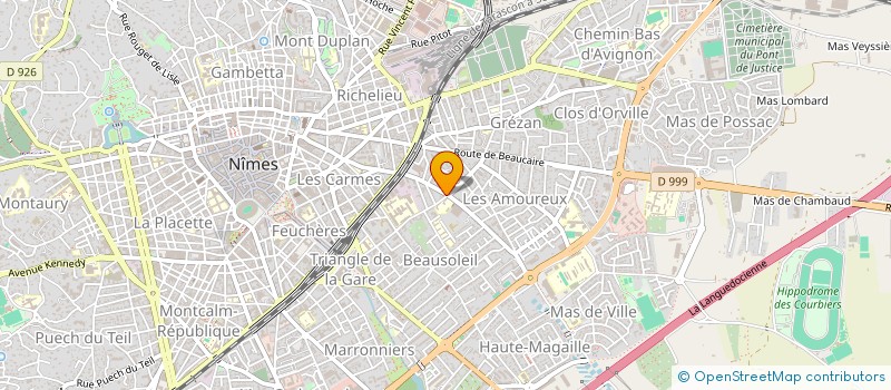 localisation de l'entreprise MONSIEUR ERIC GENAUDET  NIMES