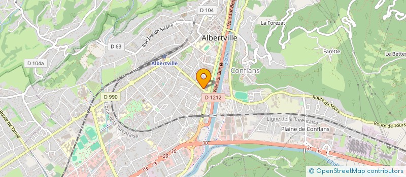 localisation de l'entreprise MONSIEUR ERIC GENIN  ALBERTVILLE