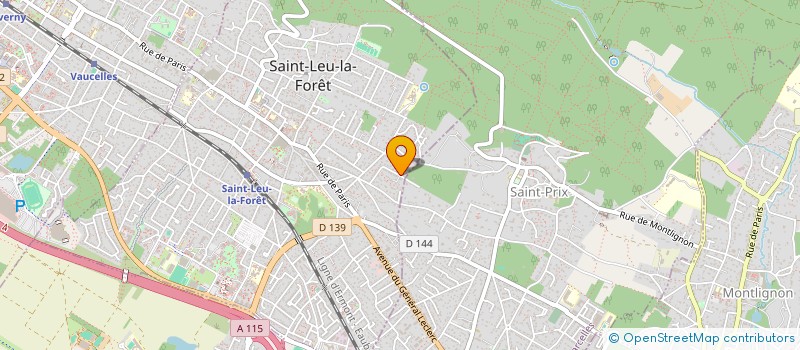 localisation de l'entreprise MONSIEUR ERIC GEOFFROY  ST LEU LA FORET