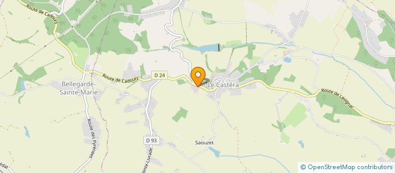 localisation de l'entreprise MONSIEUR ERIC GEORGES  LE CASTERA