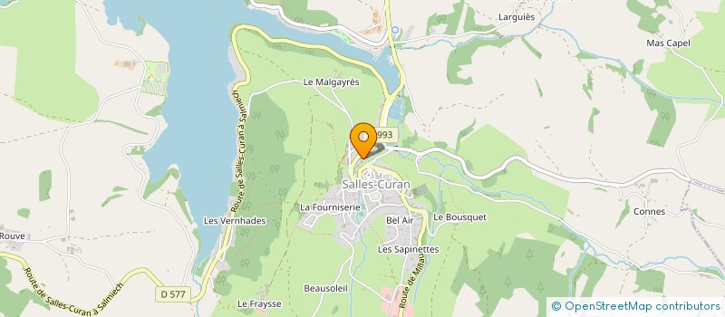 localisation de l'entreprise MONSIEUR ERIC GERAUD  SALLES-CURAN