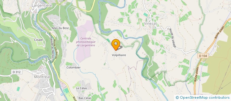 localisation de l'entreprise MONSIEUR ERIC GIACALONE  AUBENAS