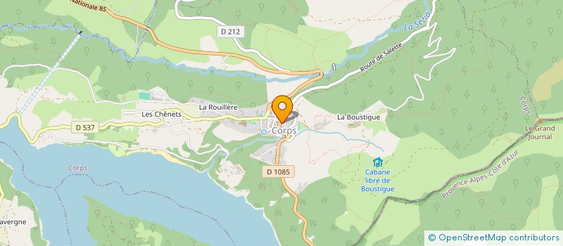 localisation de l'entreprise MONSIEUR ERIC GIACOMELLO  CORPS