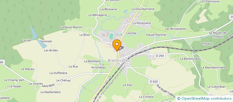 localisation de l'entreprise MONSIEUR ERIC GIACOMINI à BRETONCELLES